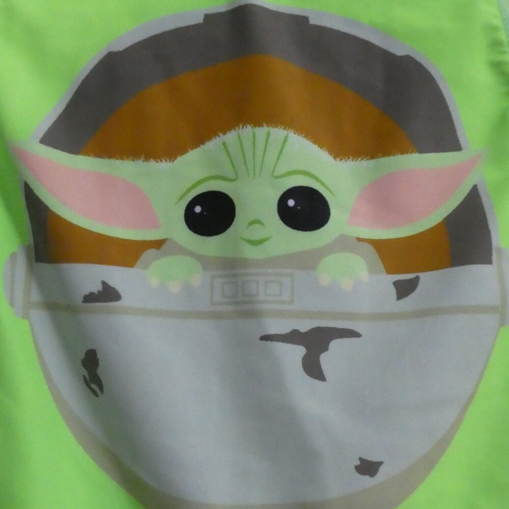 STAR WARS | size 3T | Baby Yoda Vibrant Green Long Sleeve Swim Shirt